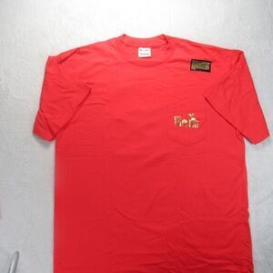 Vintage Winston‎ Shirt Mens XL Red Crew Neck American Born Eagle Made In USA NEW